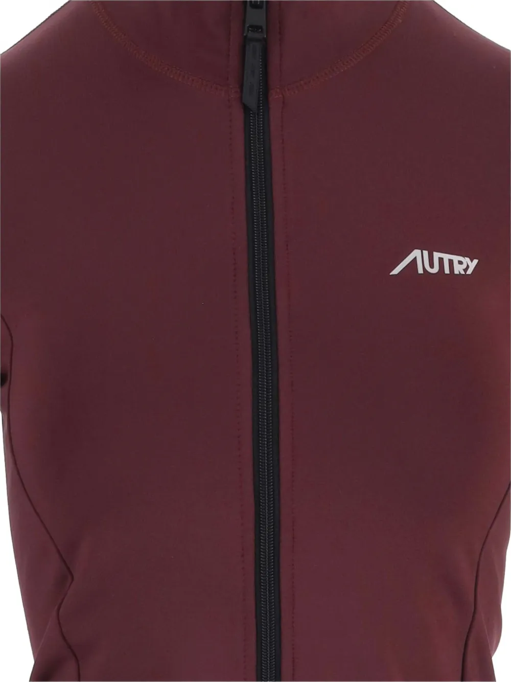 Autry Trui met hoge hals en rits Rood