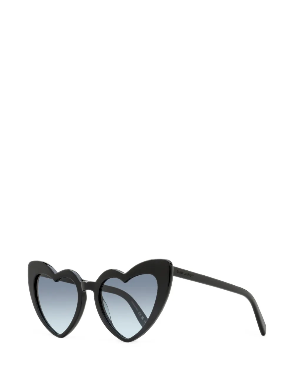 Saint Laurent Eyewear Loulou zonnebril met hartvormig montuur Zwart