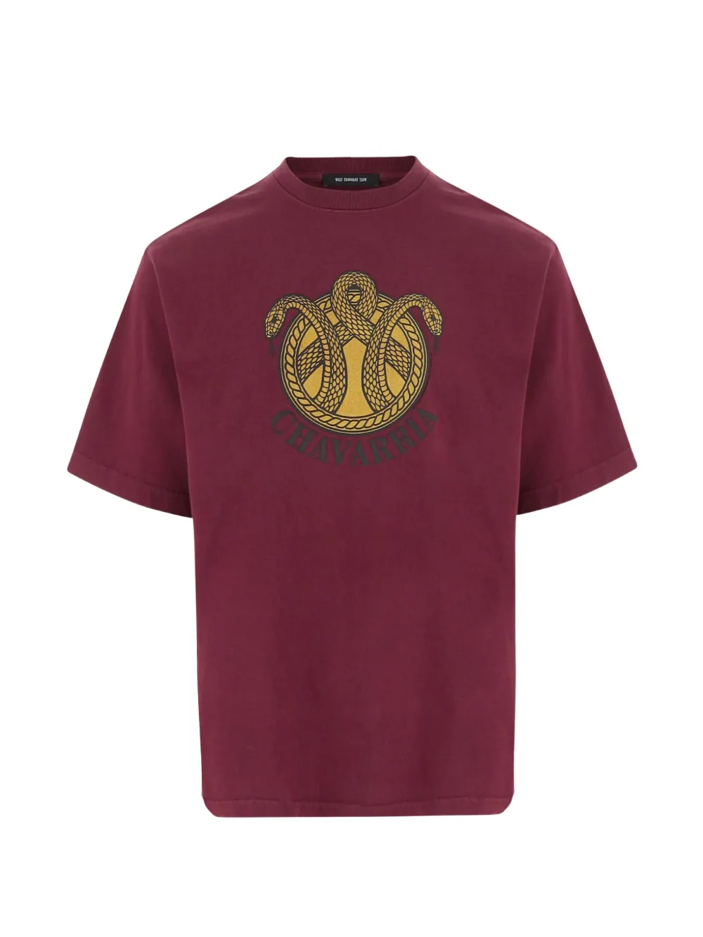 Willy Chavarria Snake Crest graphic-print T-shirt