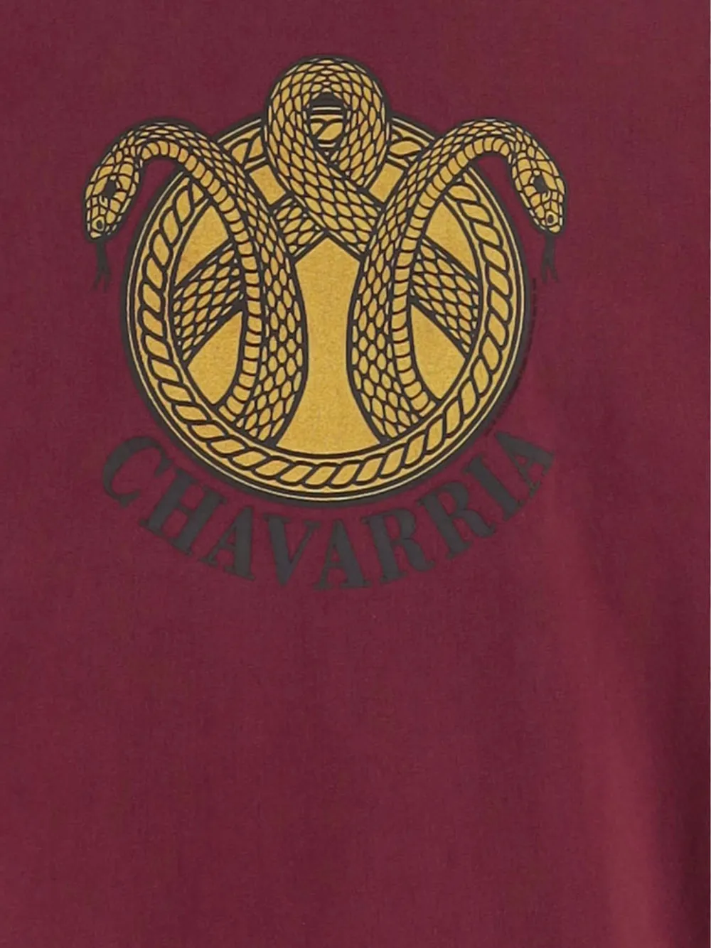 Willy Chavarria Snake Crest T-shirt met grafische print Rood