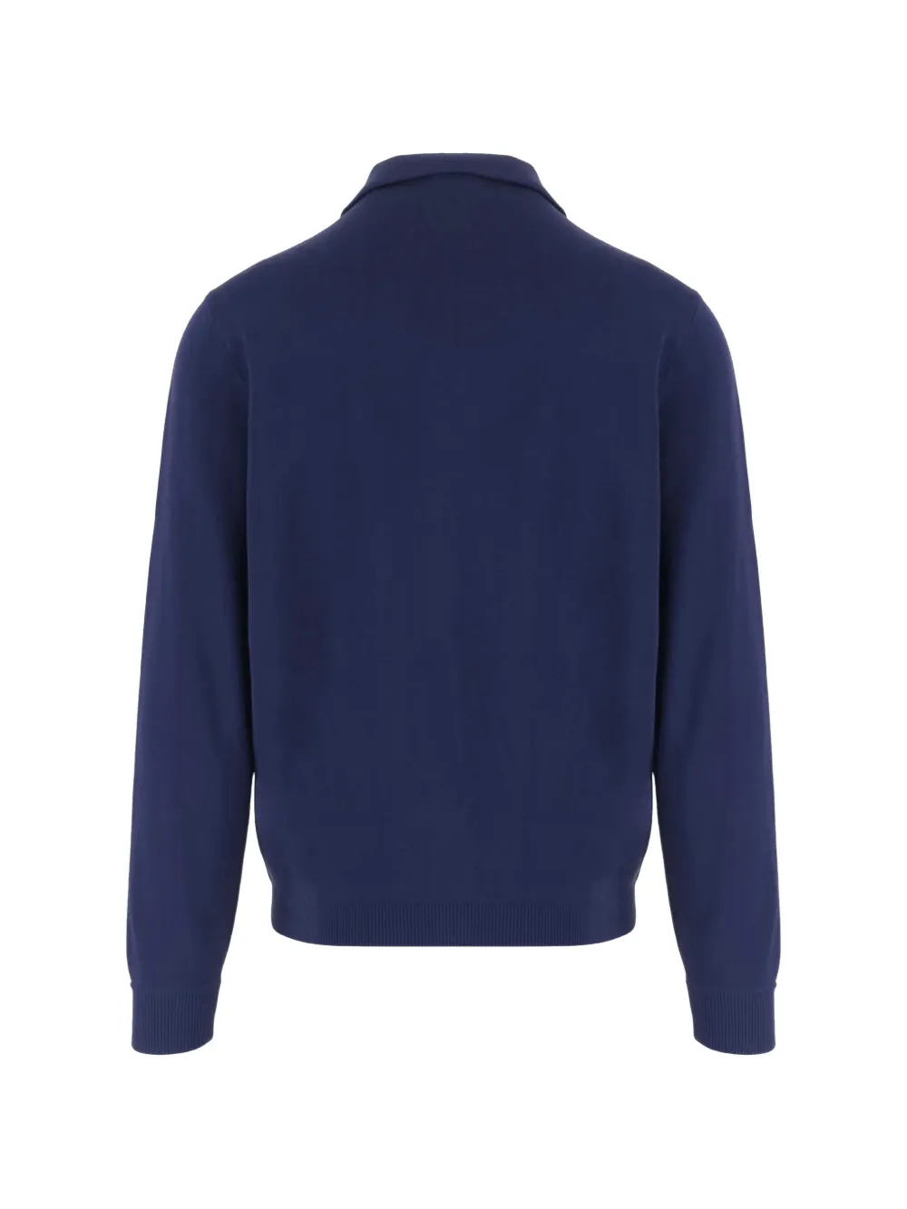 Autry logo-embroidered striped-sleeve cardigan Blauw