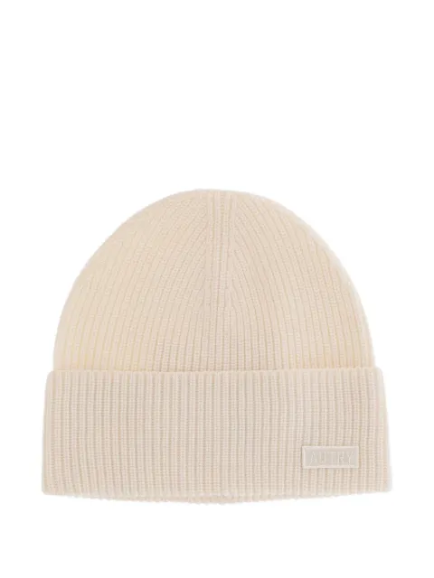 Autry ribbed-knit logo-patch beanie hat
