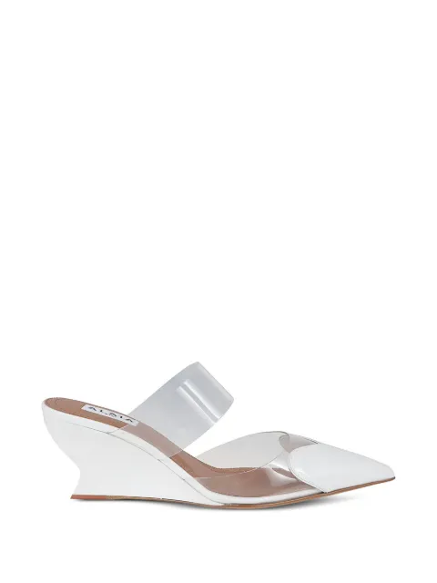 Alaïa mules Le Coeur con cuña