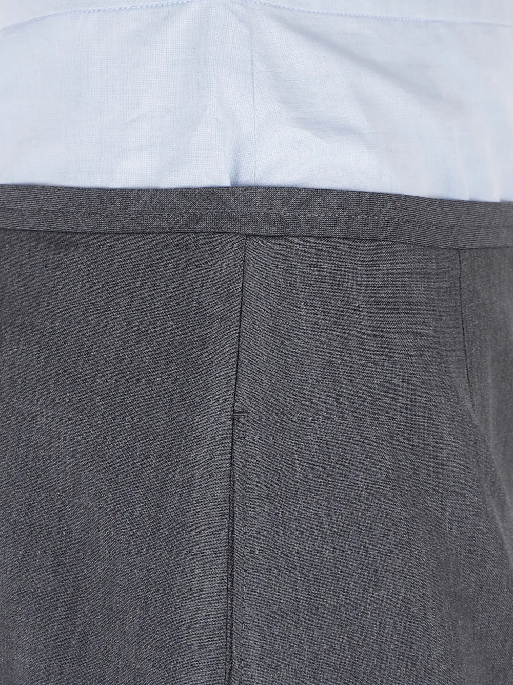 Prada Lichte mohair en chambray rok Grijs