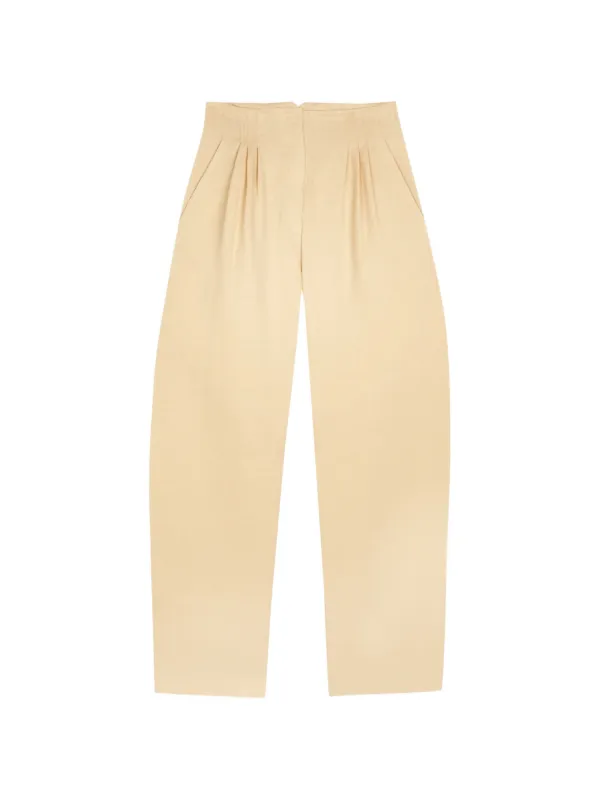 Cortana Kyo Pleated Trousers in Neutrals