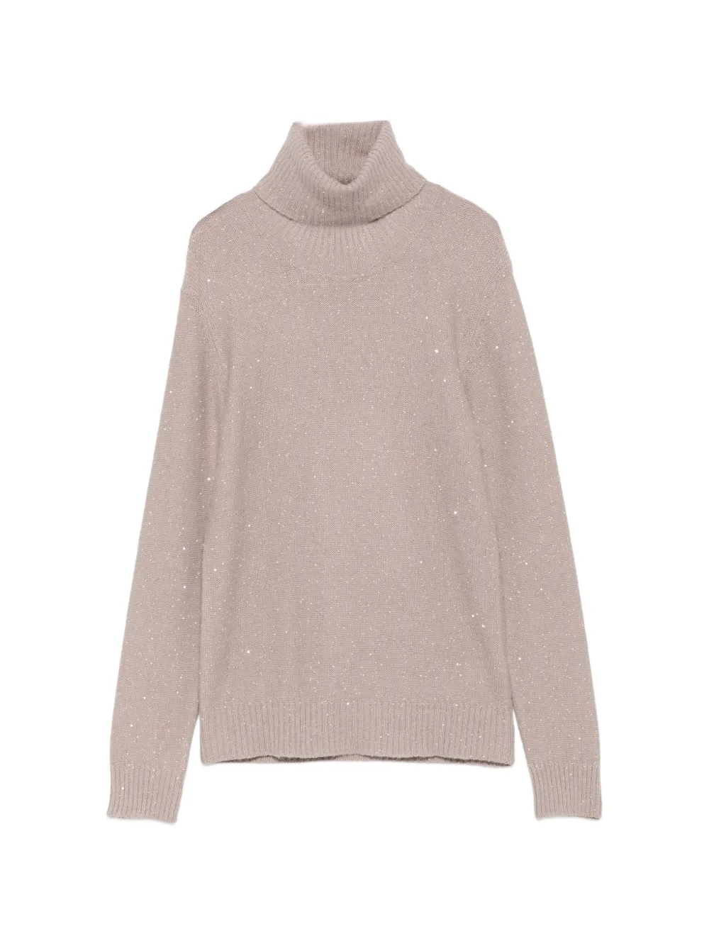 Fabiana Filippi sequin-embellished roll-neck sweater - Purple