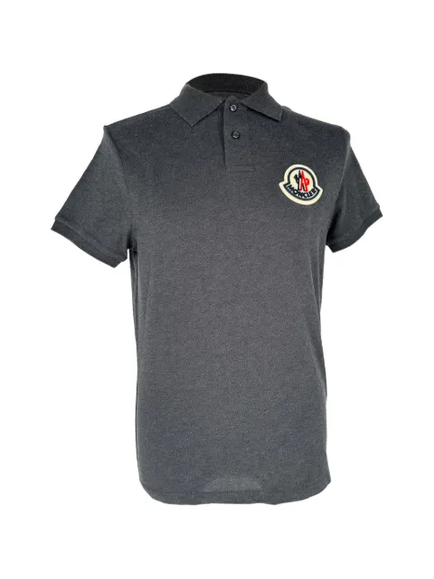 Moncler Vintage logo-patch polo shirt