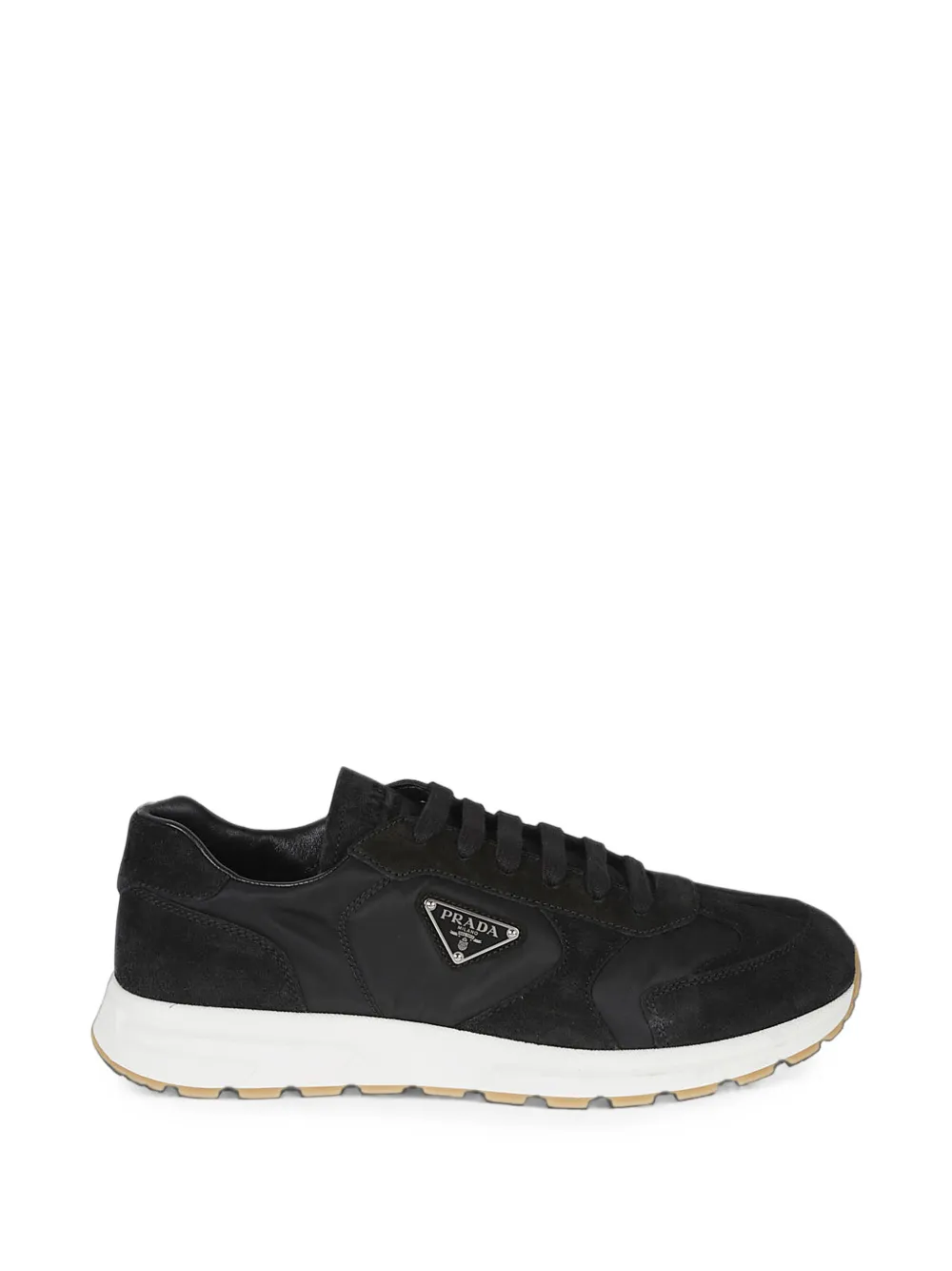 Prada Prax suede and Re-Nylon sneakers - Nero