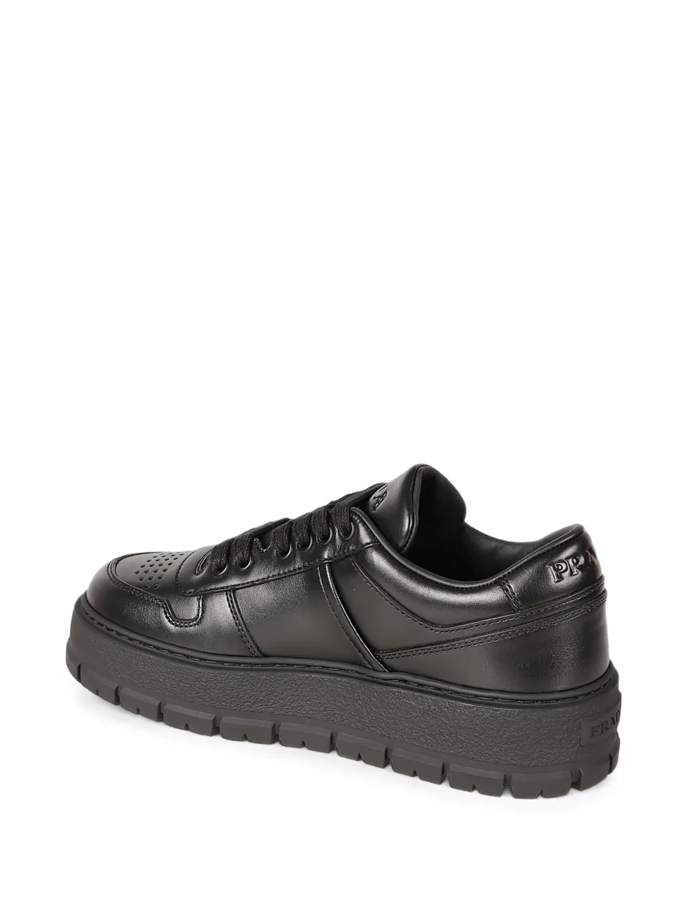 Prada Leren sneakers Zwart
