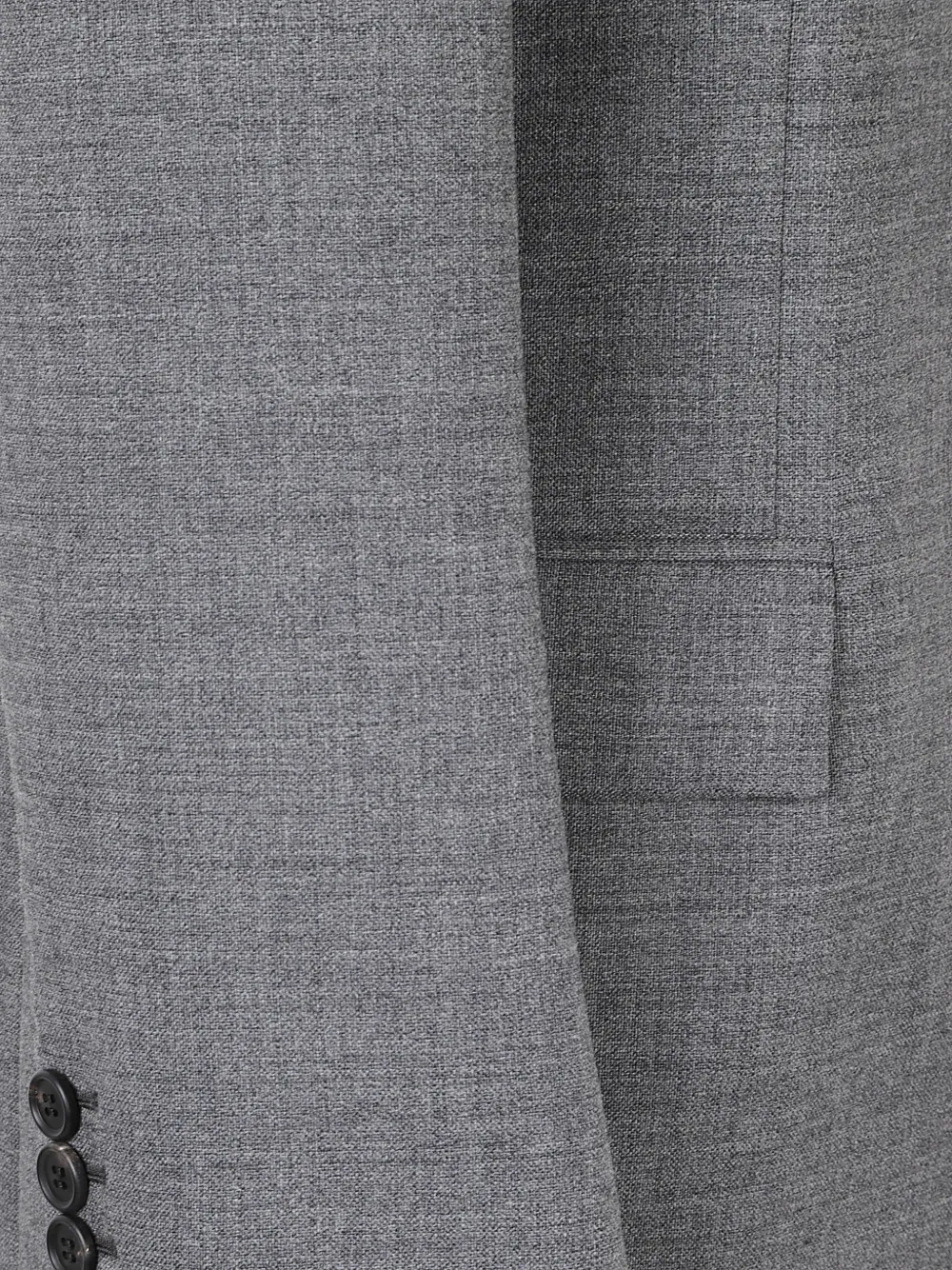 Prada Mélange jack met enkele rij knopen Grijs