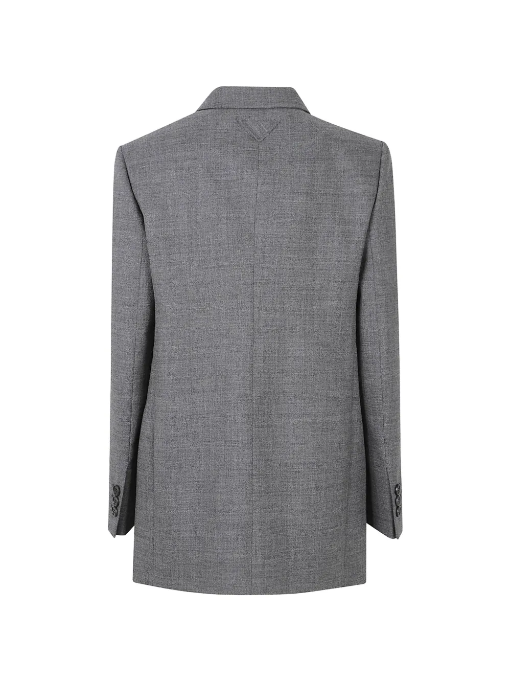 Prada Mélange jack met enkele rij knopen Grijs
