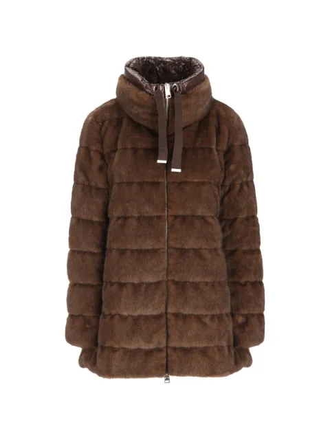 Herno quilted faux-fur coat