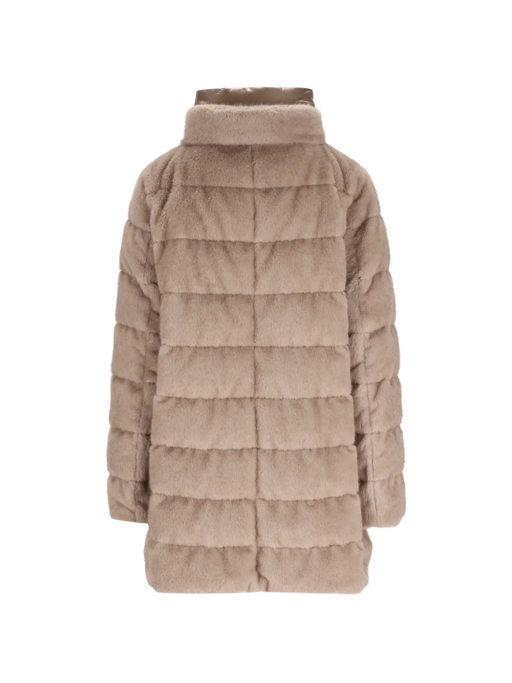 Herno Jas met kraag van imitatiebont Beige
