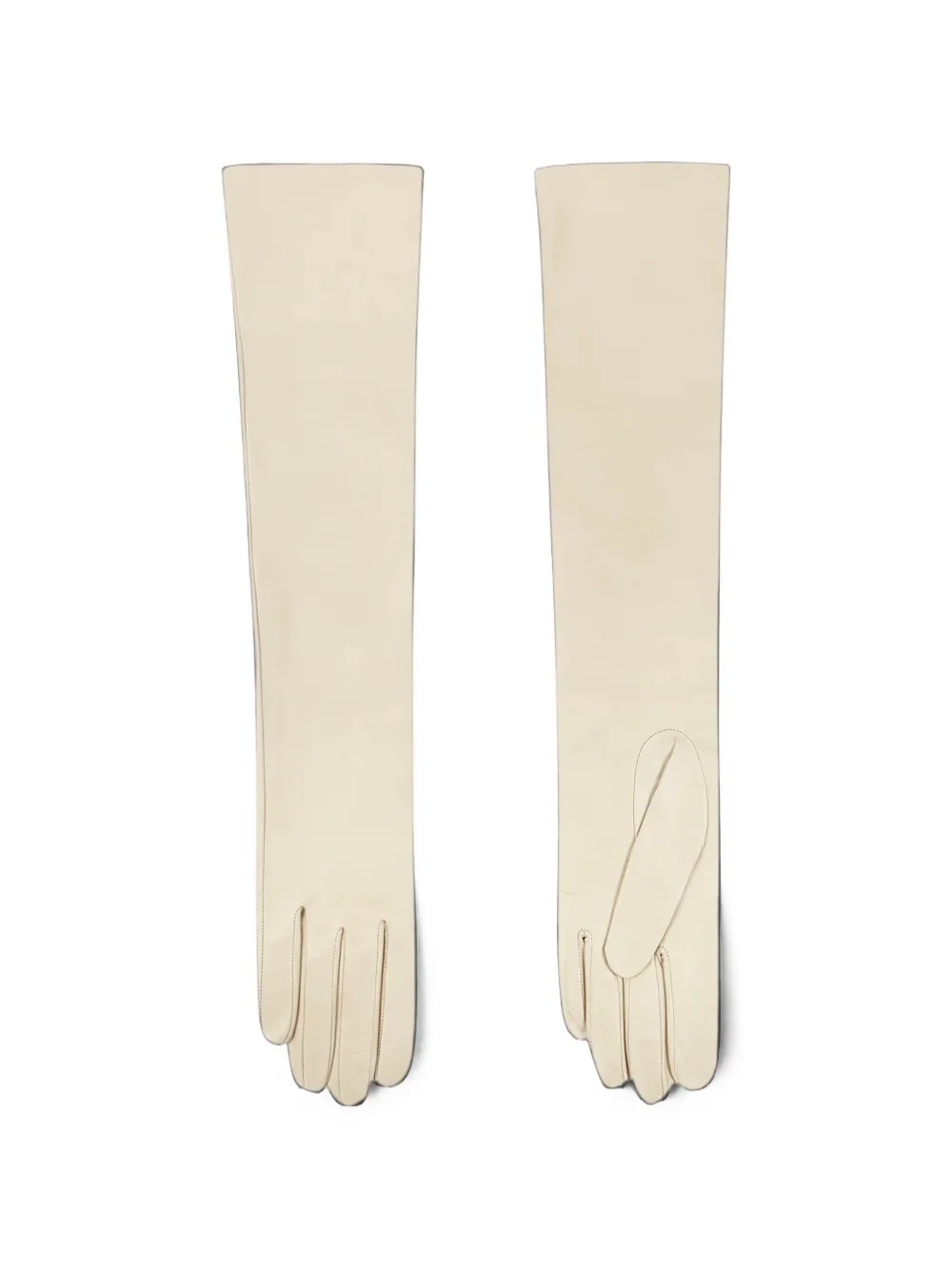 Cortana Jin Leather Gloves in Neutrals