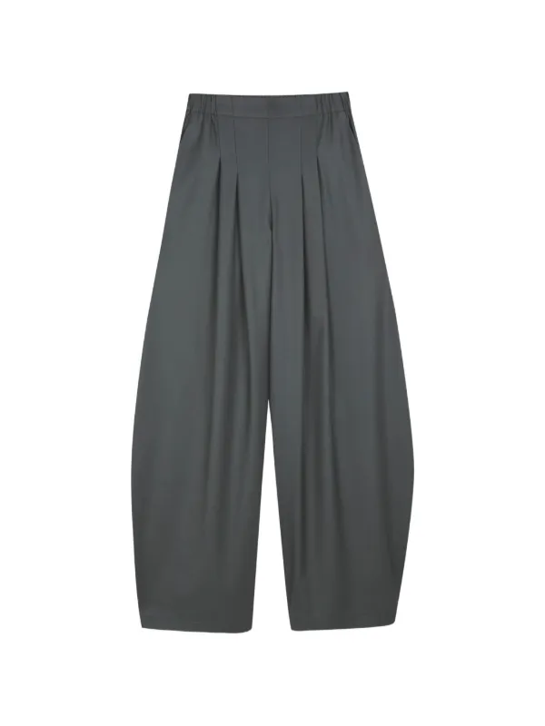 Cortana Ahora Pleated Trousers in Grey