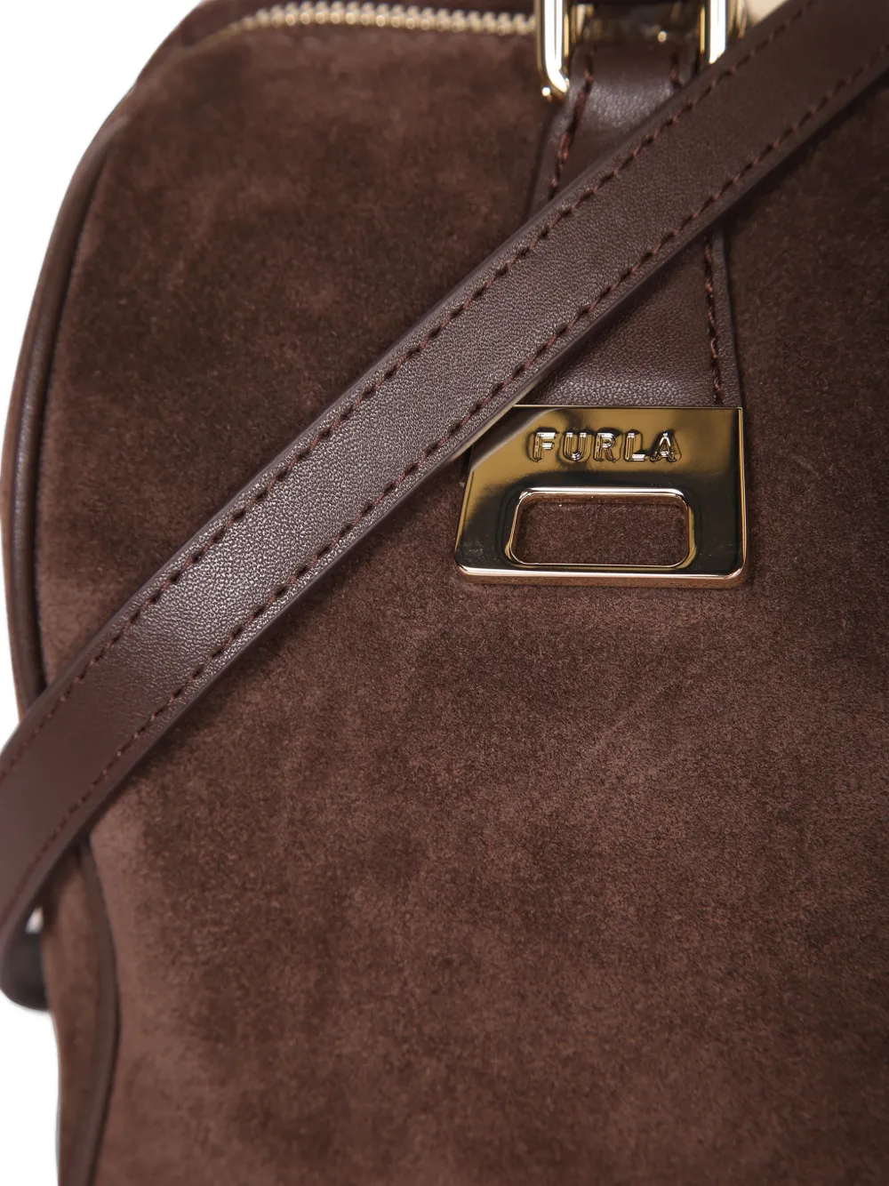 Furla Medium Olivia Boston tas Bruin