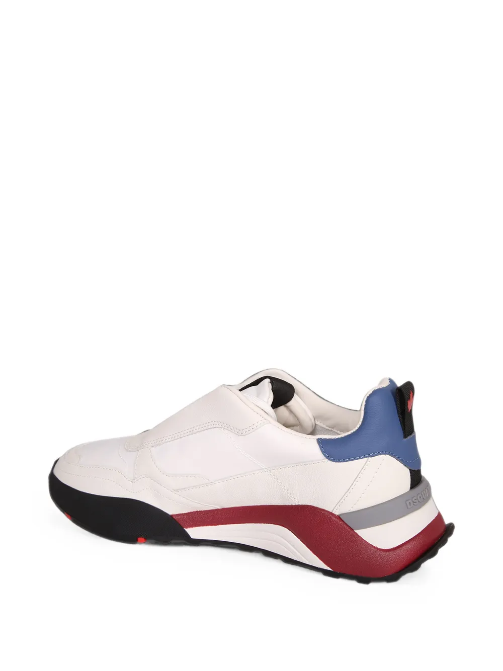 DSQUARED2 logo-print panelled sneakers Wit