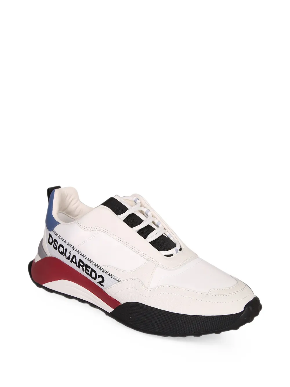 DSQUARED2 logo-print panelled sneakers Wit