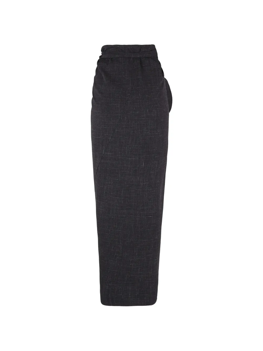 Cortana Tiempo Knot-detail Maxi Skirt in Black, view 2