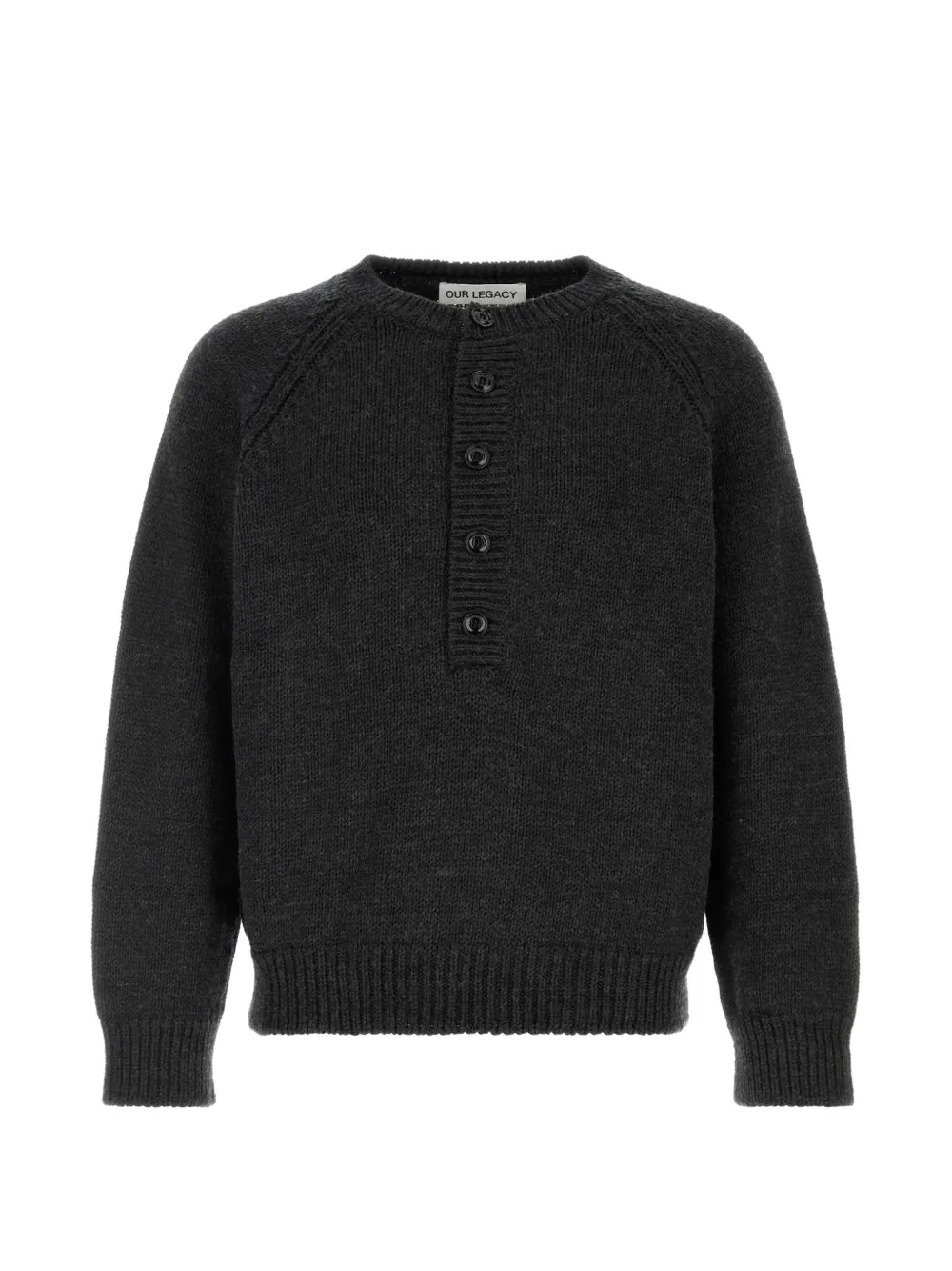OUR LEGACY Shore button-placket sweater | gris | Image 1