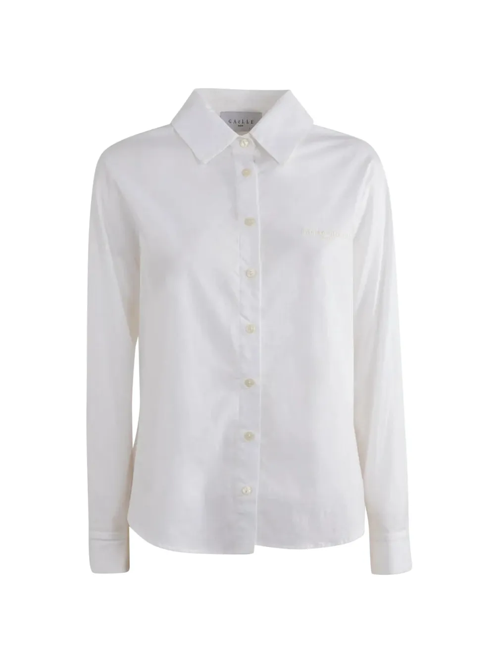 Gaëlle Paris logo-embroidered button-down shirt
