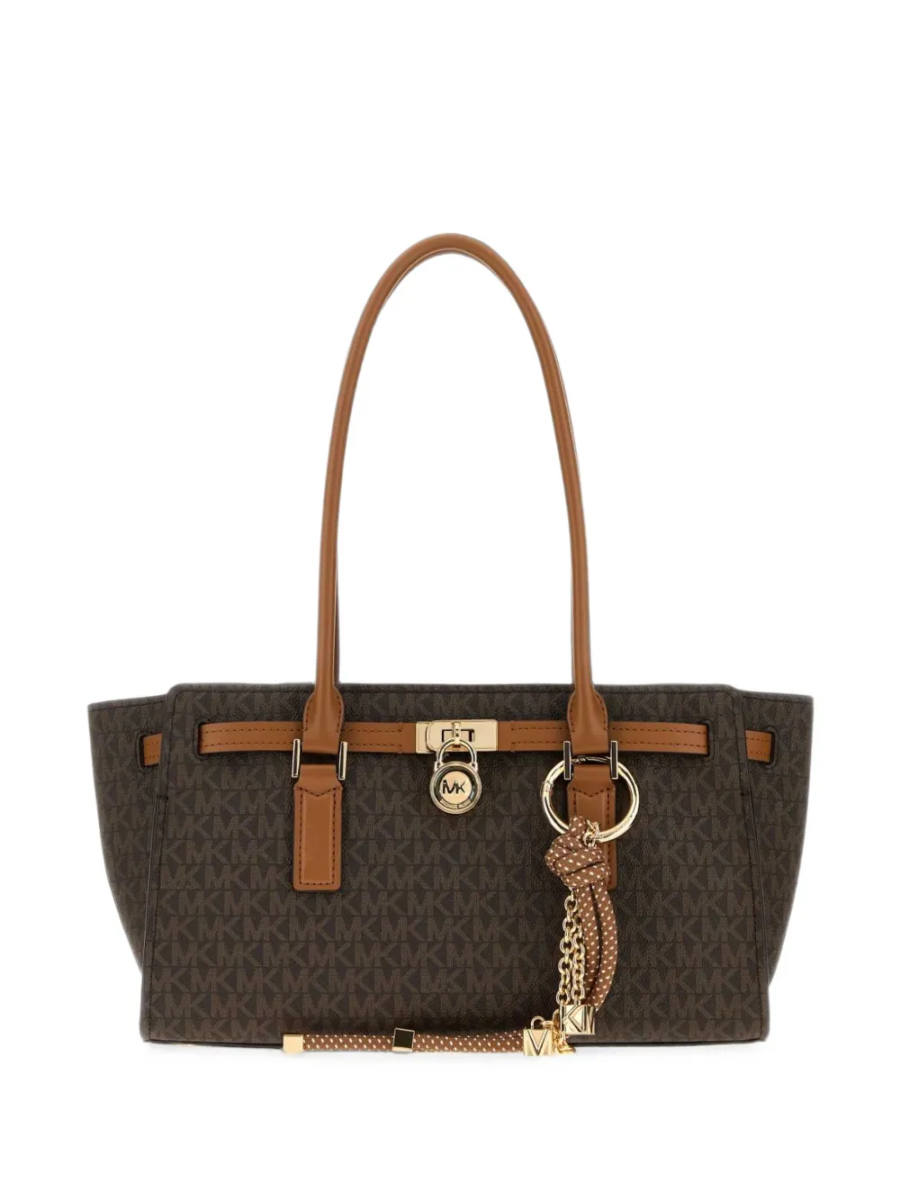 Michael Michael Kors Hamilton moderne small Signature logo satchel - women - PVC/Polyester/Polyurethane/Polyurethane/Polyester/Polyester - OS -