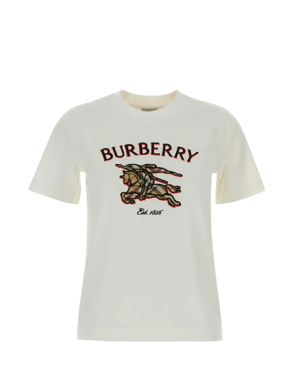 Burberry Knight Check cotton T-shirt - Bianco