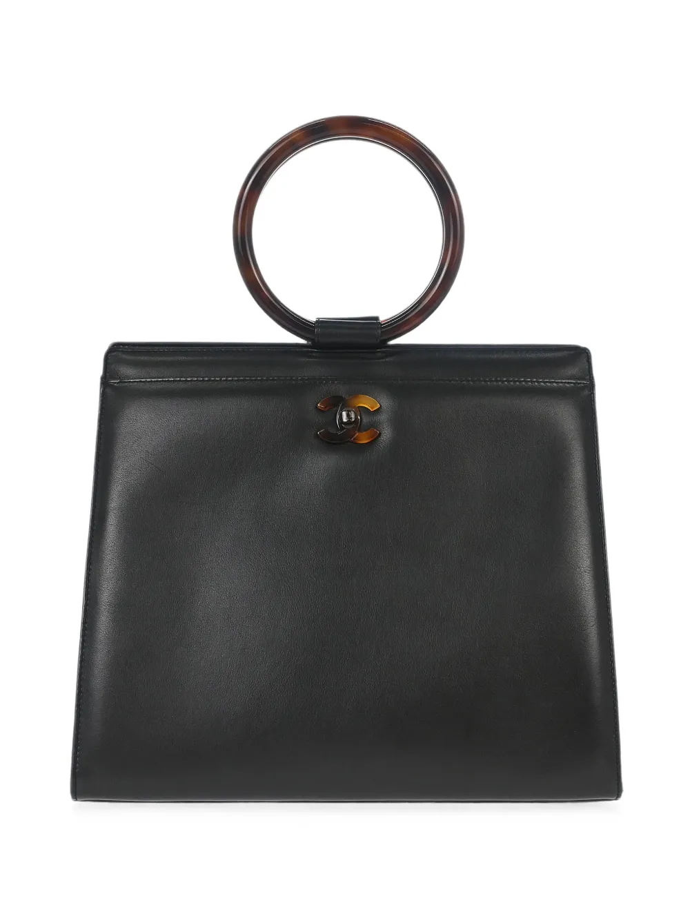 CHANEL Pre-Owned 1997-1999 tortoiseshell-effect handbag - Nero