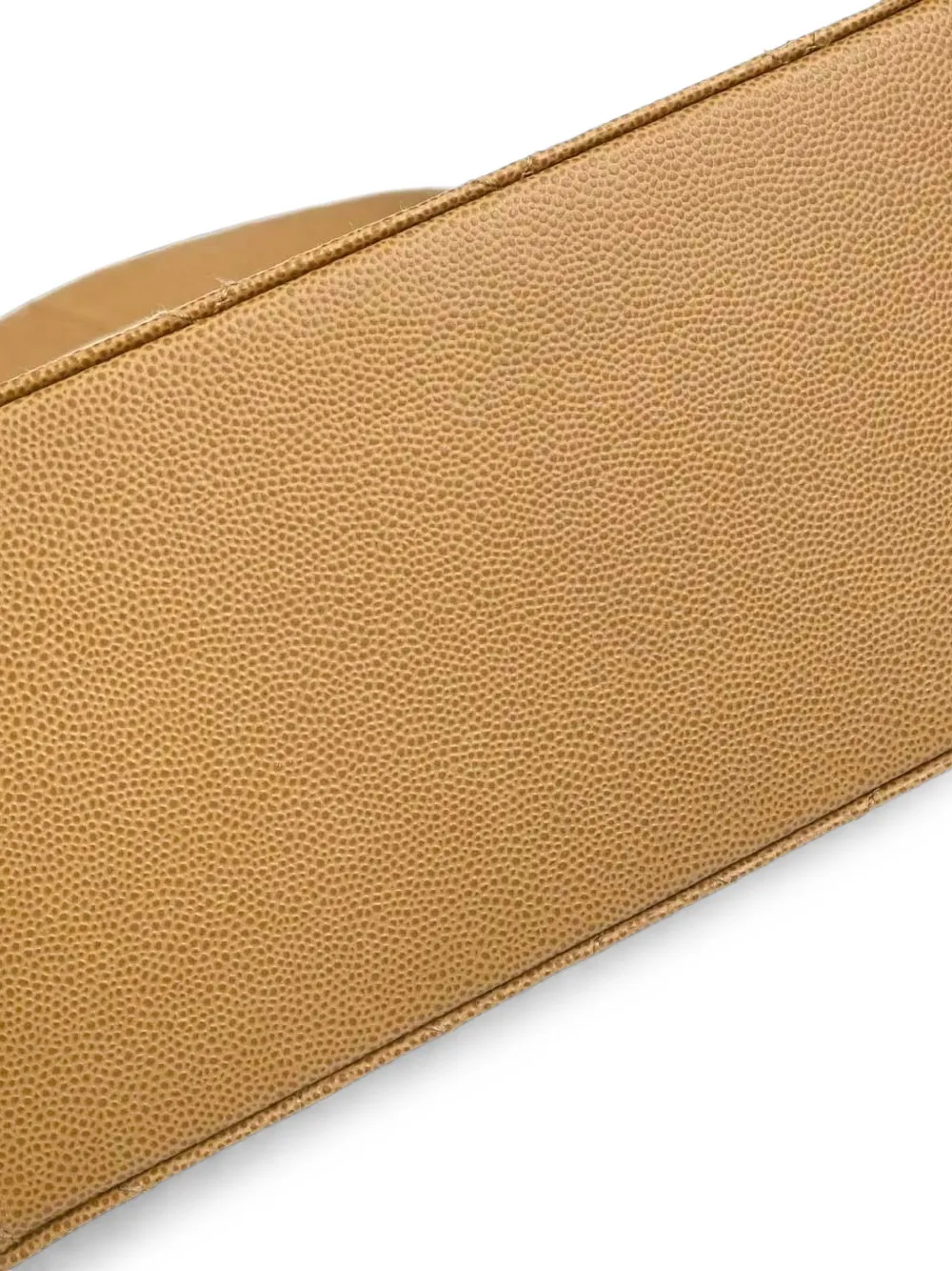 CHANEL Pre-Owned 1997-1999 schoudertas van caviarleer met CC-draaislot Beige