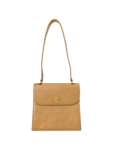CHANEL Pre-Owned 1997-1999 caviar leather CC turn-lock shoulder bag