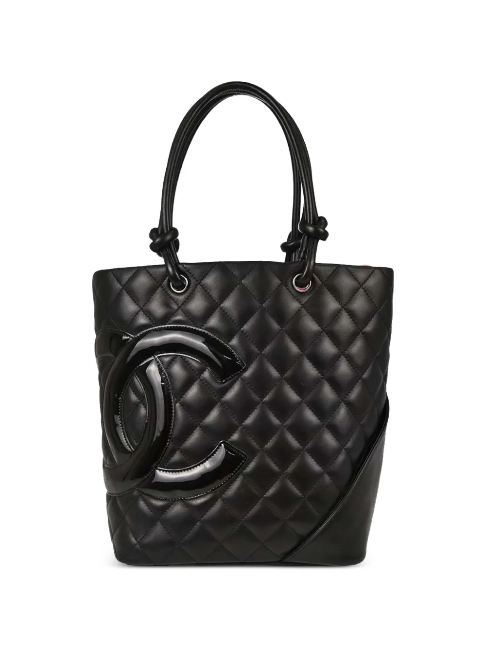 CHANEL Pre-Owned 2006-2008 diamond quilting tote bag - Black