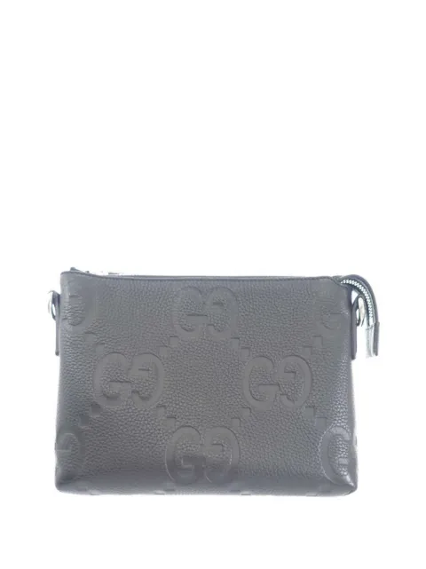 Gucci Pre-Owned 2016-2026 Small Jumbo GG Embossed Calfskin Messenger Bag crossbody bag