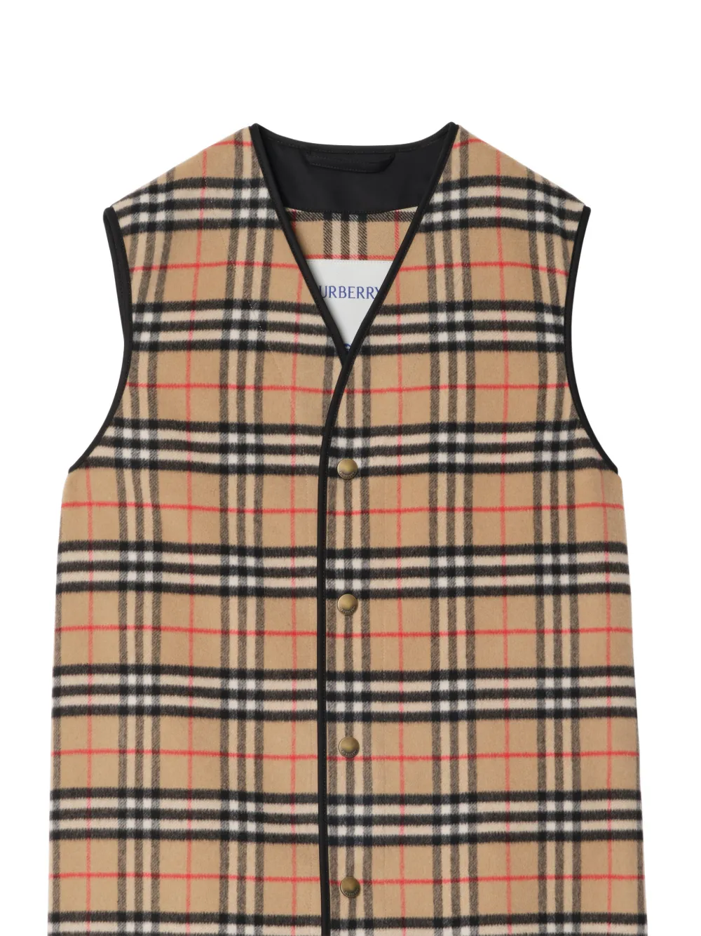 Burberry Geruite wollen kasjmier warmer Beige