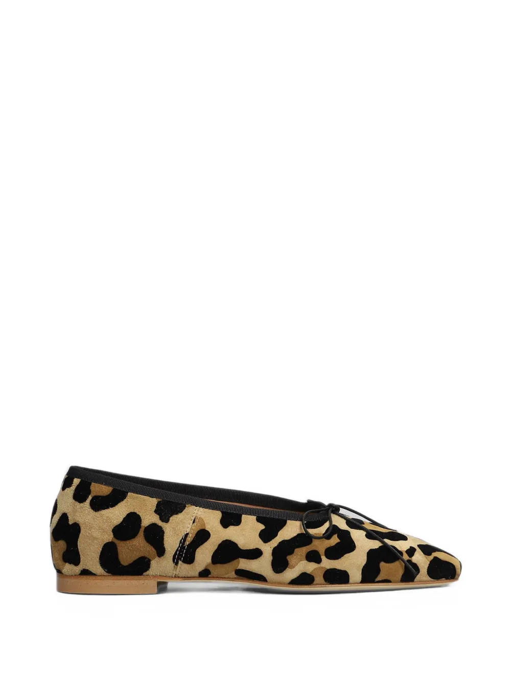 anniel leopard-print bow-detail ballet flats - Toni neutri