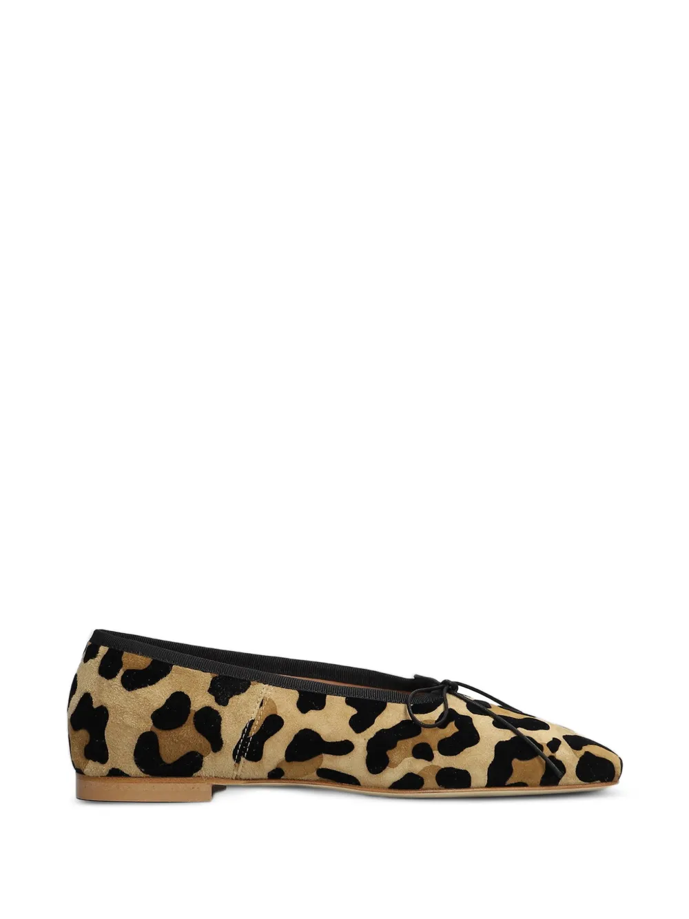 anniel leopard-print bow-detail ballet flats - Toni neutri