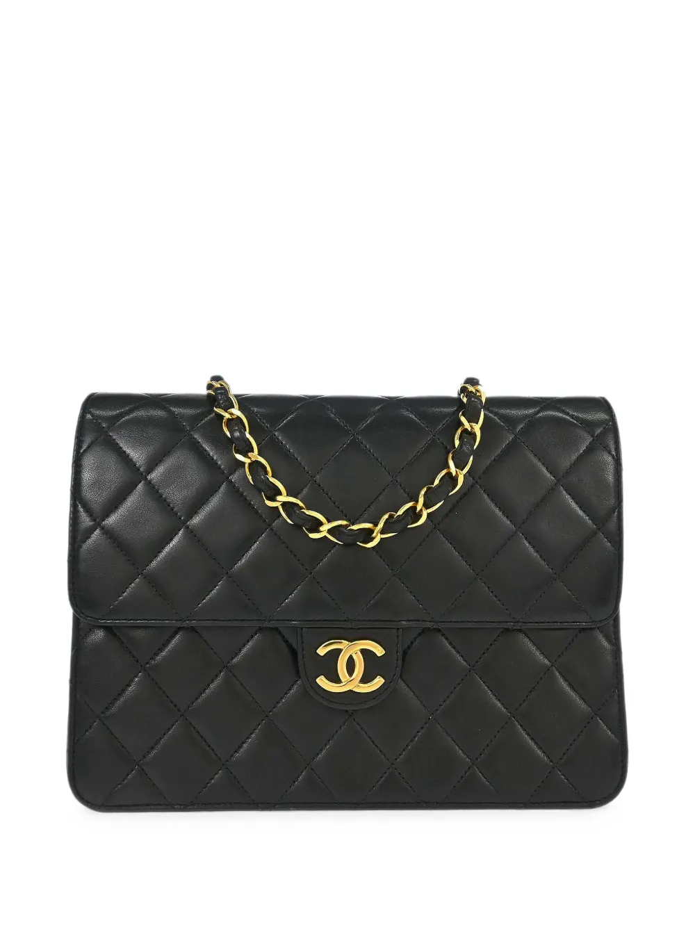 CHANEL Pre-Owned small 1991-1994 diamond-quilted CC shoulder bag - Nero