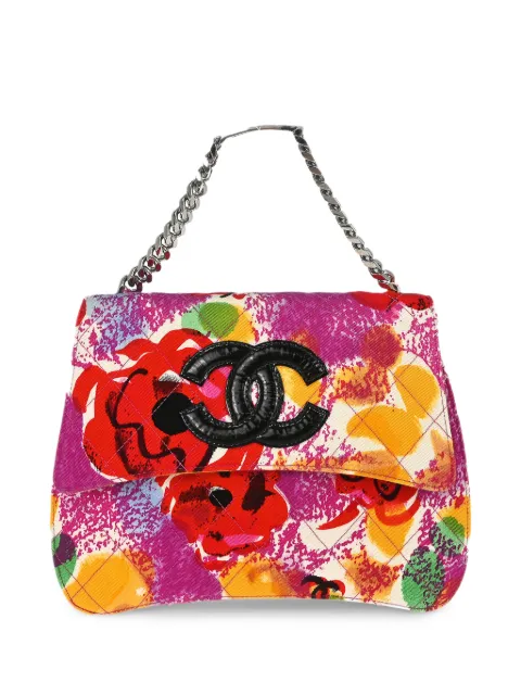 CHANEL Pre-Owned 1996-1997 sac à main en toile à fleurs