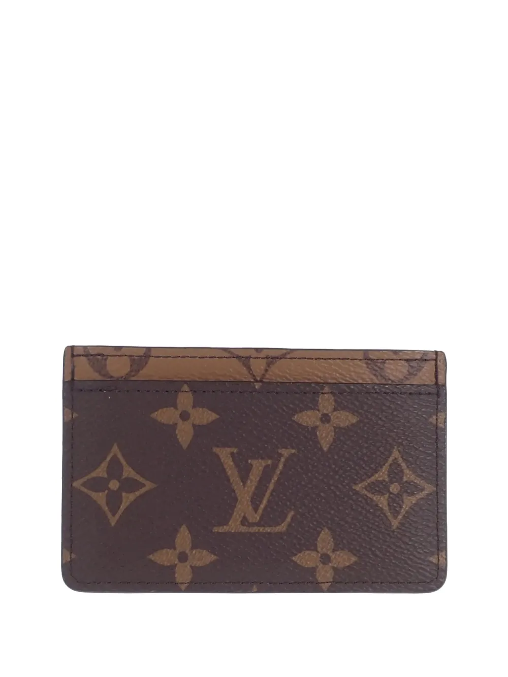 Louis Vuitton Pre-Owned 2021-2026 Monogram Reverse card holder - Marrone