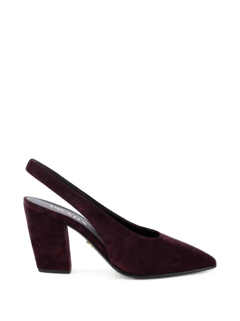 Prada slingback-pumps med spids snude