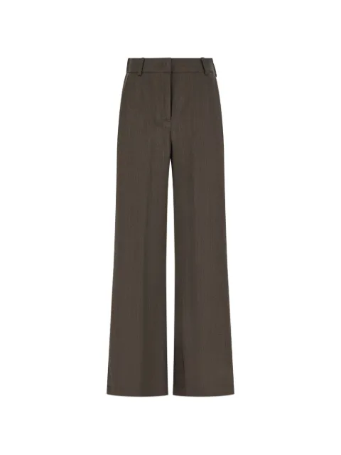 PANICALE herringbone-pattern wide-leg trousers