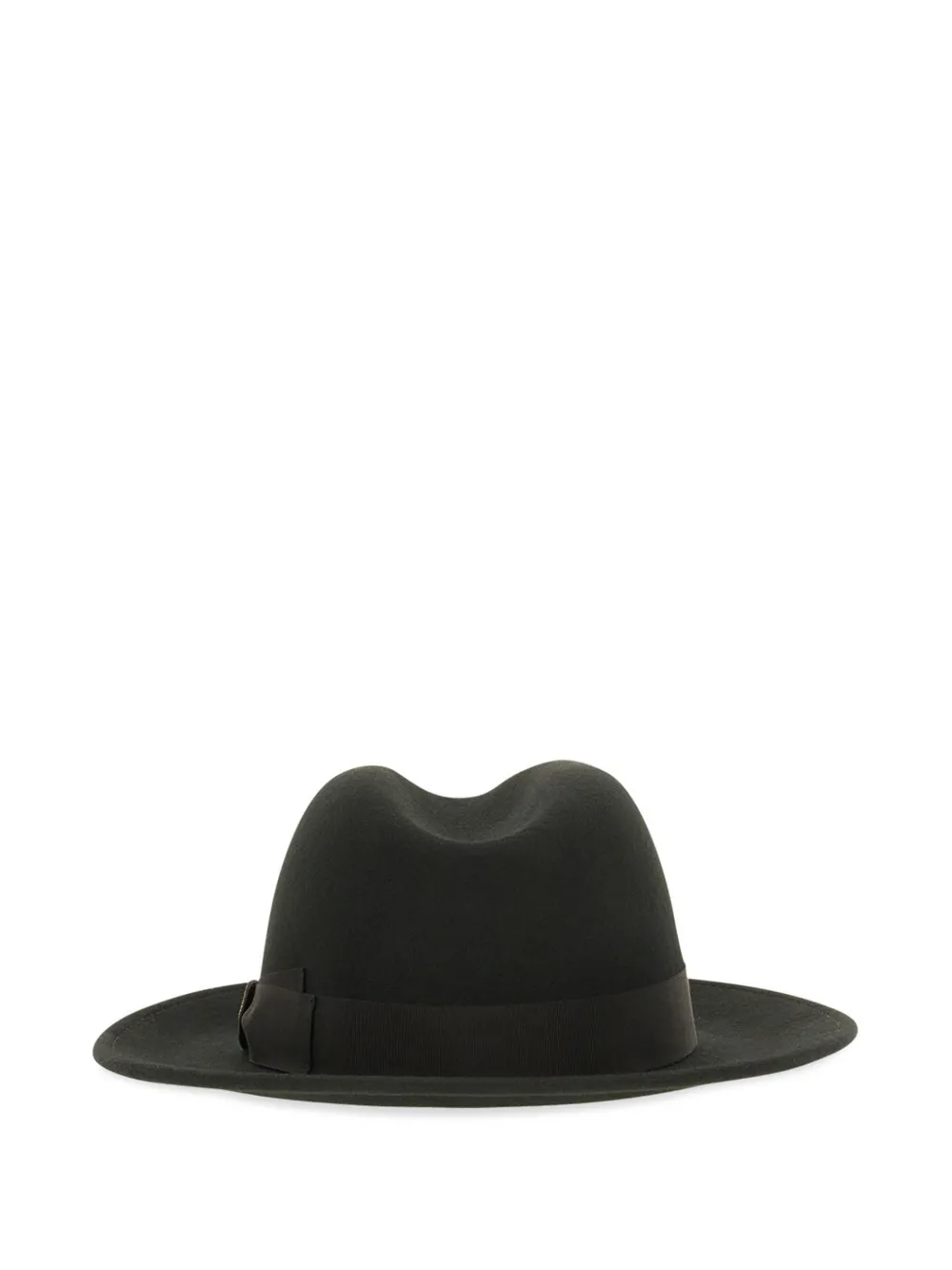 Borsalino Macho grosgrain-trim fedora hat Zwart