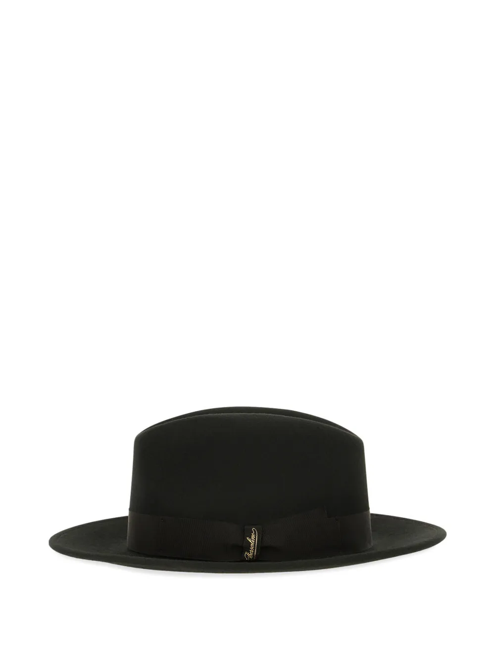 Borsalino Macho grosgrain-trim fedora hat Zwart