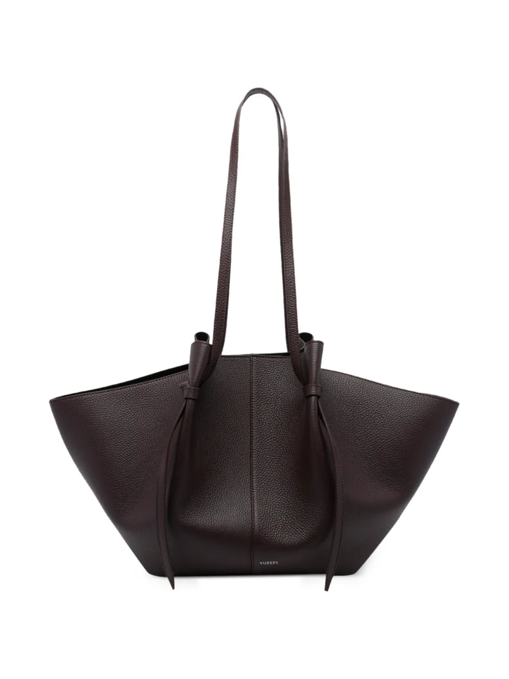 Yuzefi large Mochi pebble-grain leather shoulder bag - Braun