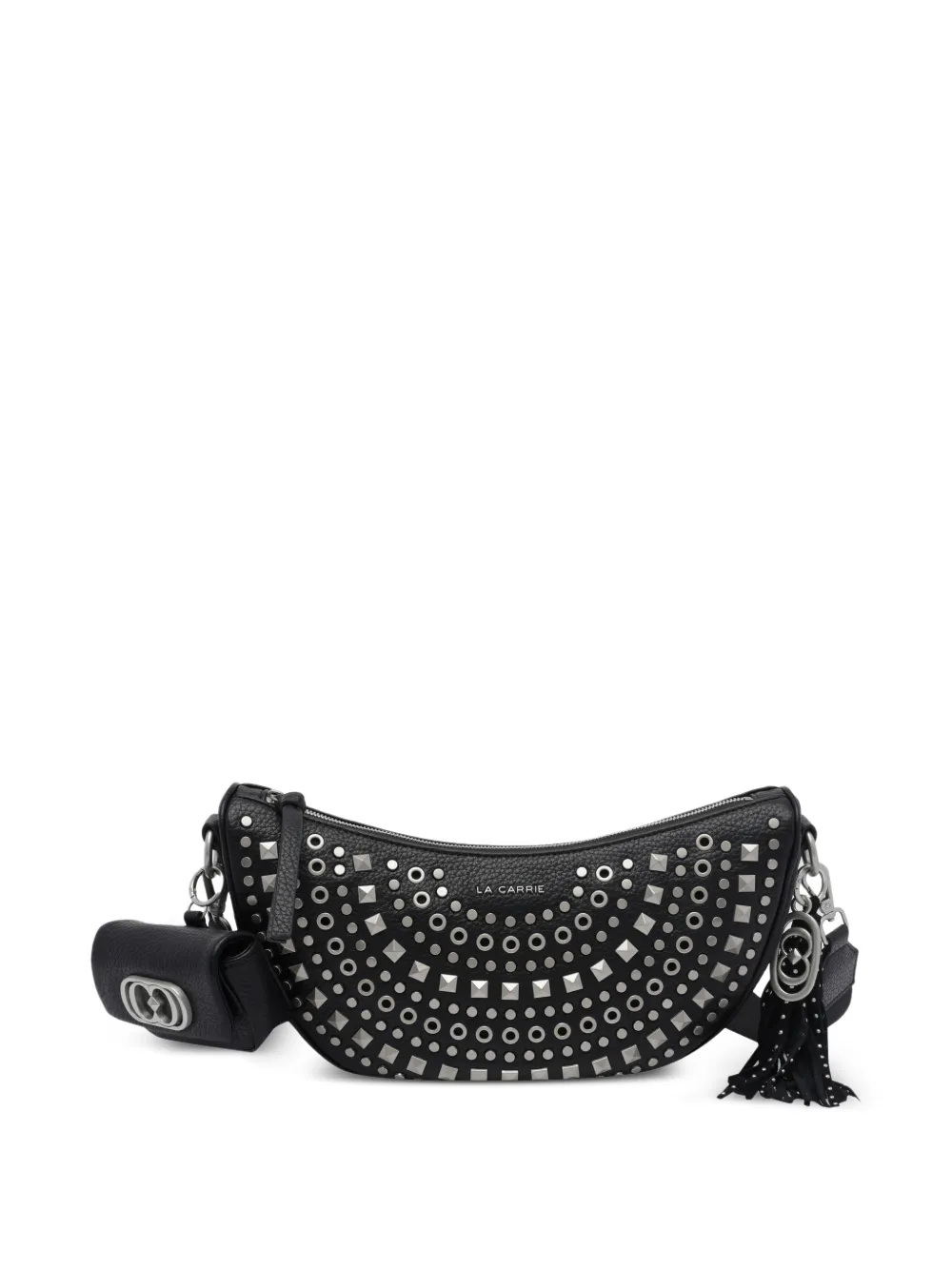 La Carrie stud-embellished crossbody bag
