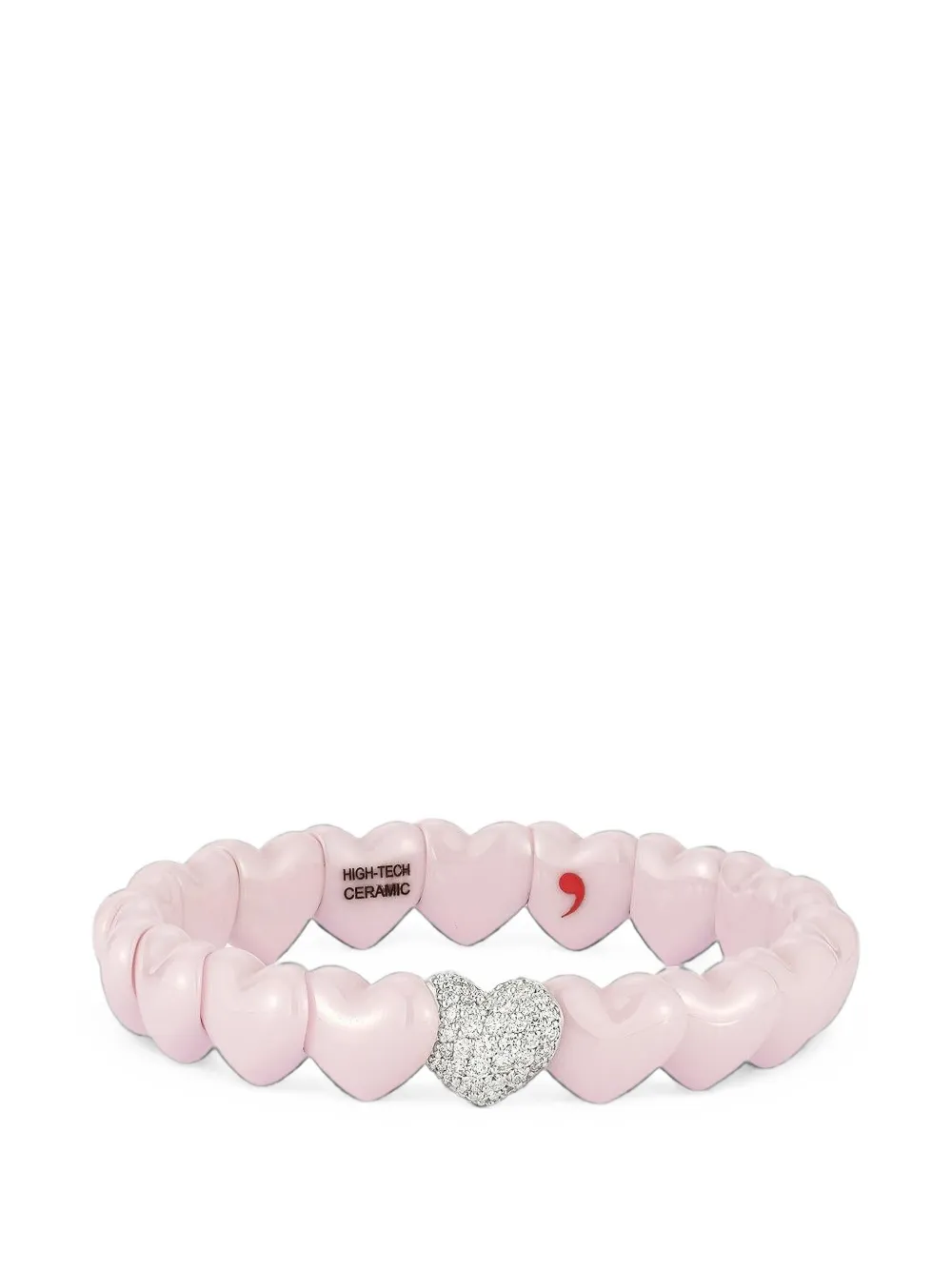 Roberto Demeglio diamond and ceramic heart bracelet