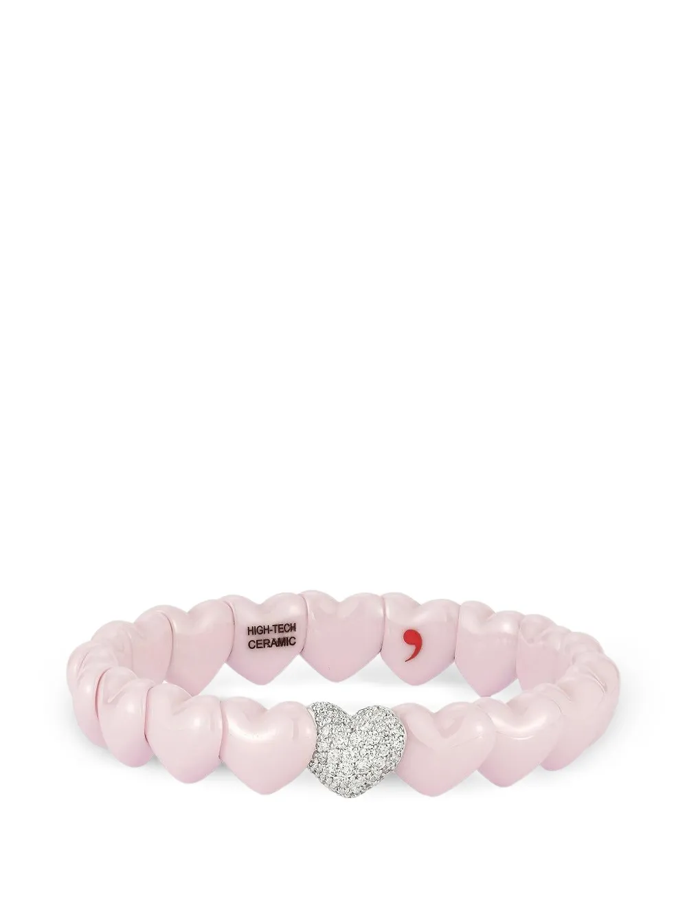 Roberto Demeglio diamond and ceramic heart bracelet