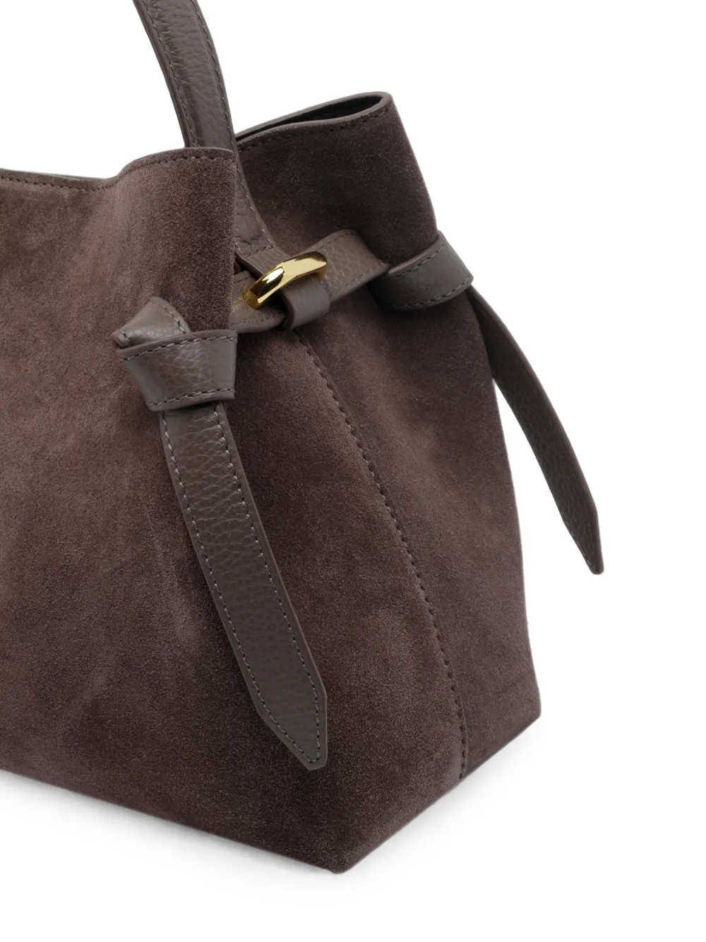 Yuzefi Gyoza suède shopper Bruin