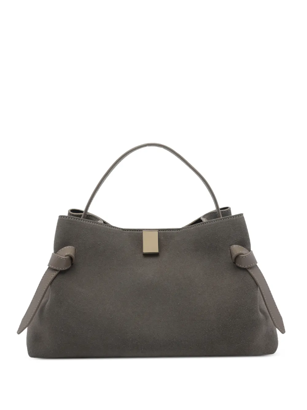 Yuzefi Gyoza suede clutch bag - Grigio
