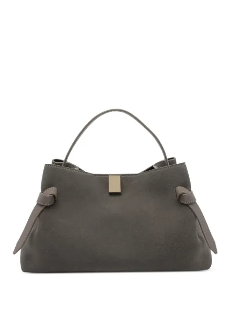 Yuzefi Gyoza suede clutch bag