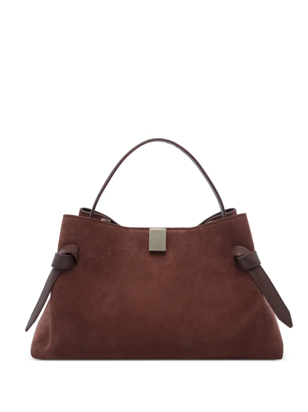 Yuzefi Gyoza suede tote bag - Marrone